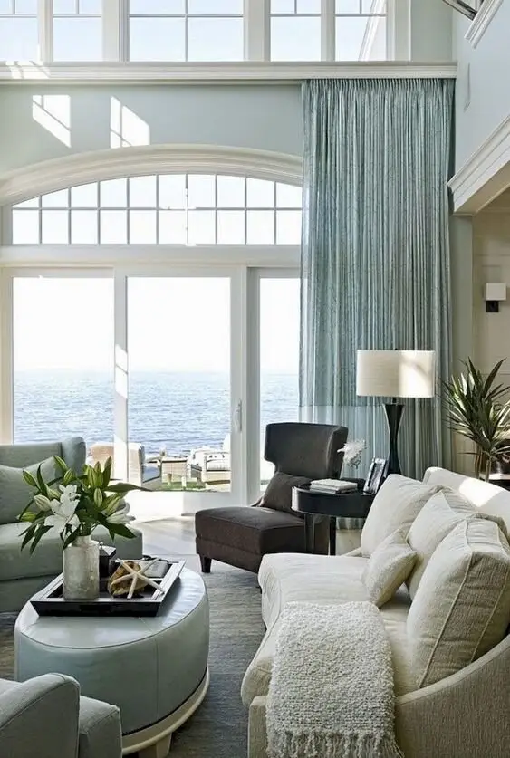 luxurious coastal living room
