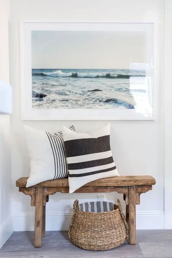rustic coastal entry design