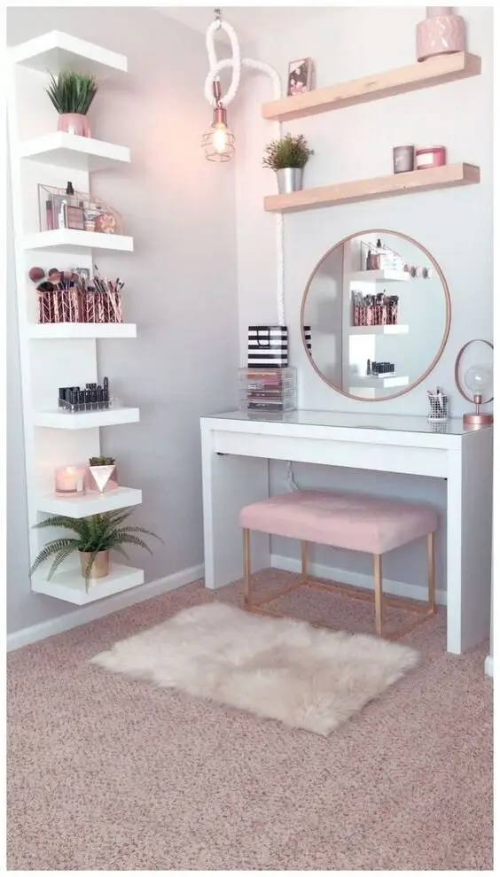 bedroom vanity corner