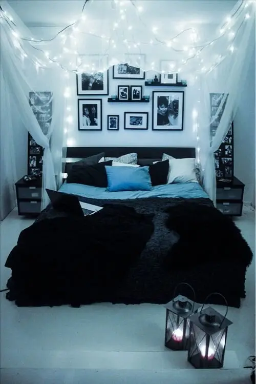 lighted bedroom canopy