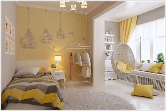 yellow bedroom suite