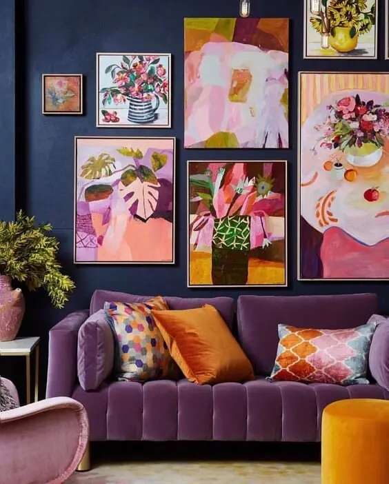 maximalist art wall