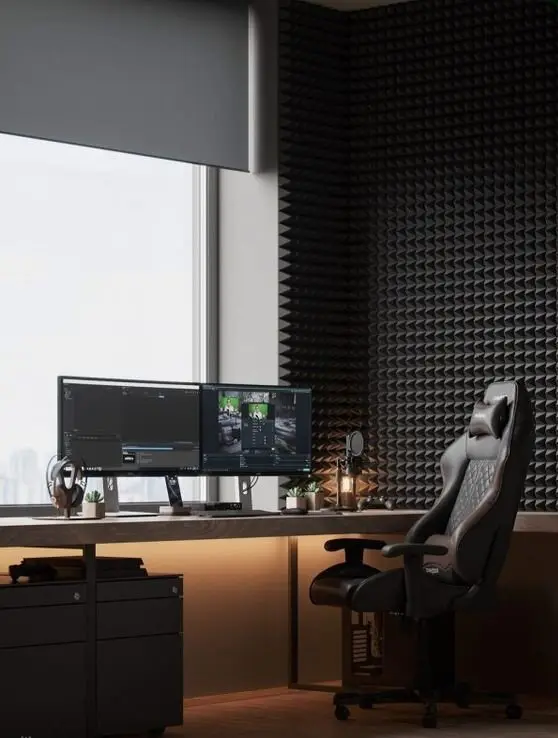 luxurious gaming room office