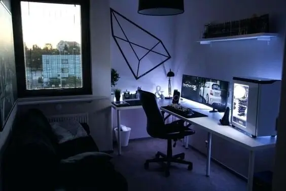 Cool Game Room gaming home office: Home office by day, a gaming room by night. Turn your home office into a gaming room you