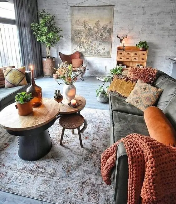boho chic living room