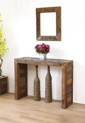 diy wood pallet console table