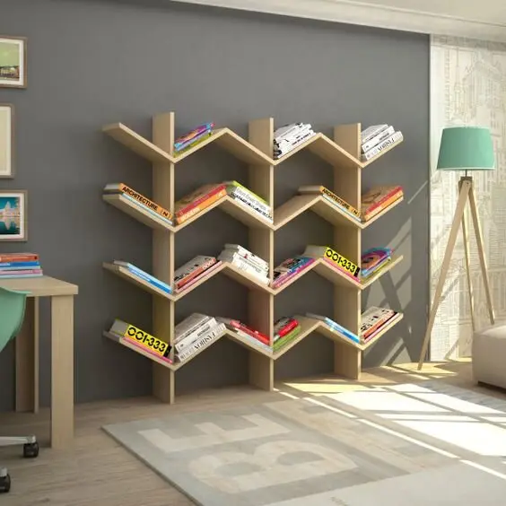 Chevron Shelves wood project: Shelves are the classic first build, and the chevron layout makes a beginner project look like