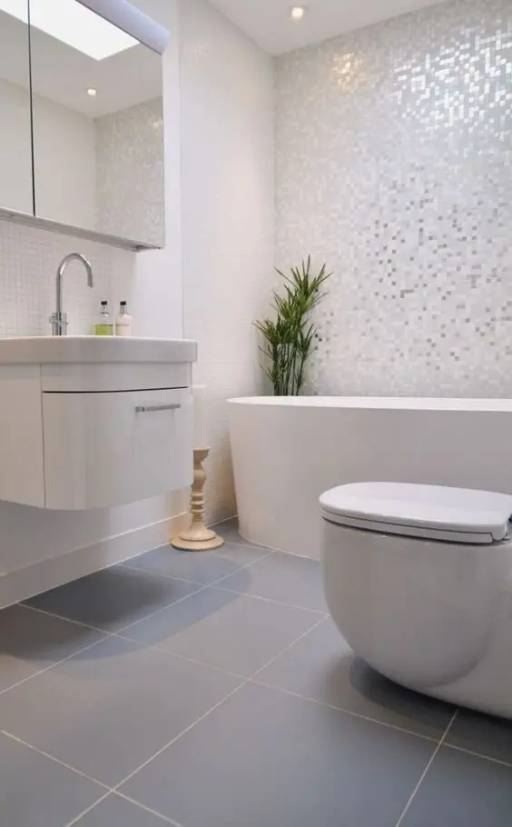 white bathroom