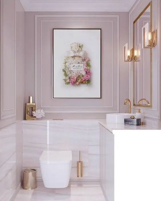 pink bathroom