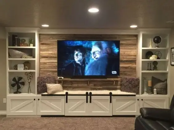 farmhouse media room