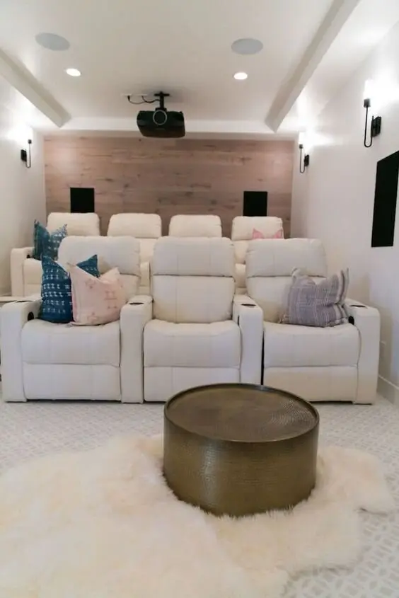 elegant movie room