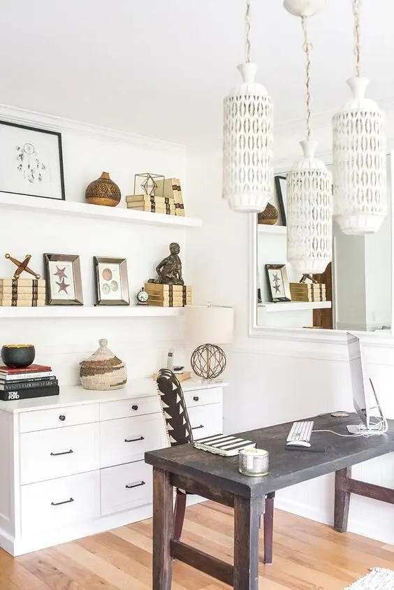 rustic home office