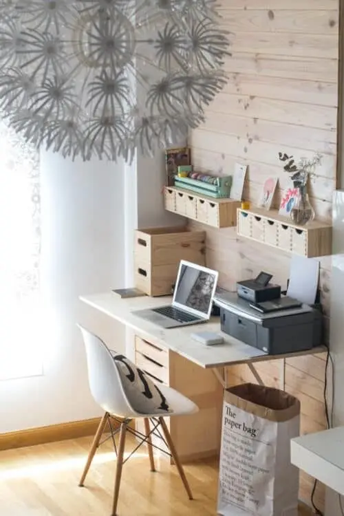 scandinavian minimalist home office