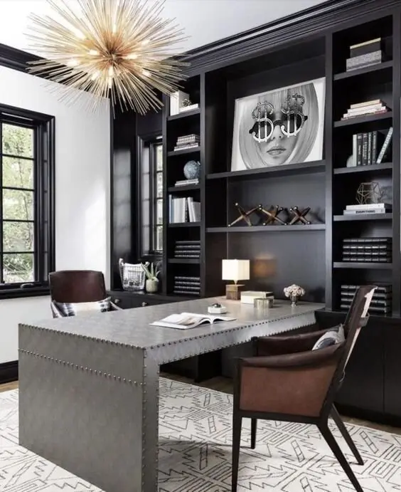 posh home office