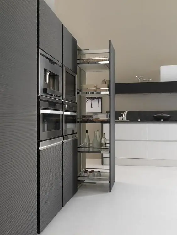 black modern kitchen