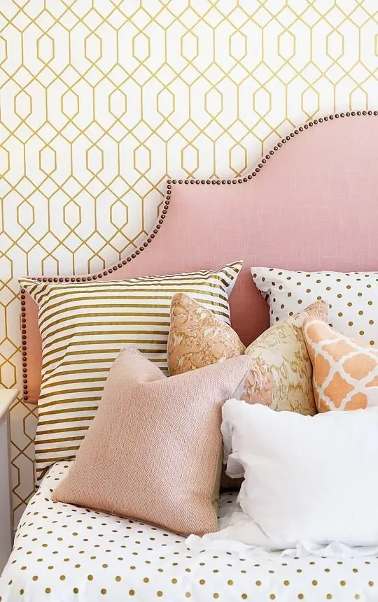 pink headboard