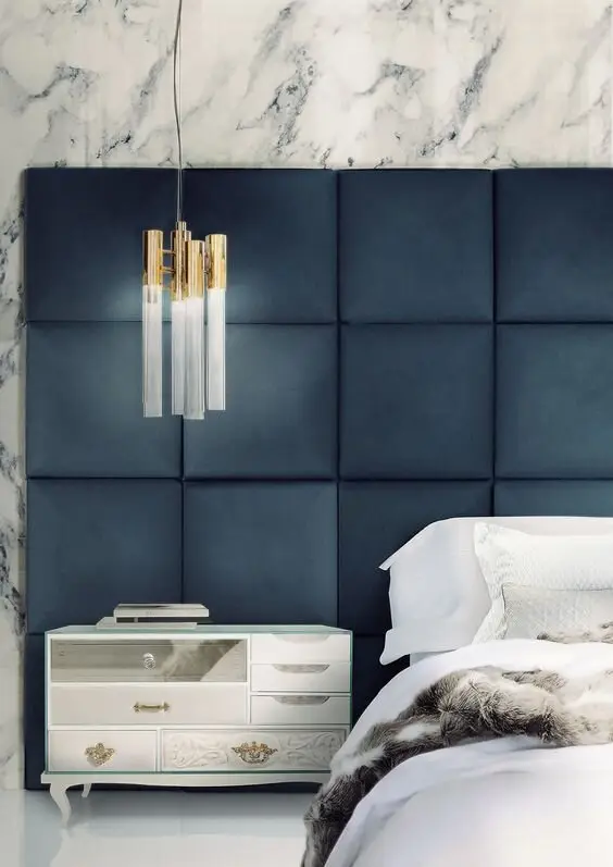 elegant green headboard
