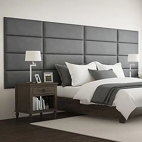 elegant grey headboard
