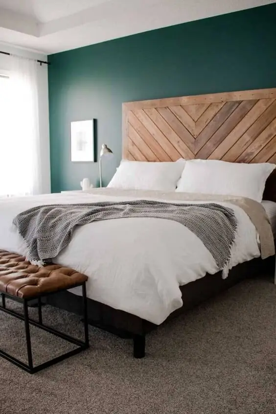 pallet herringbone headboard