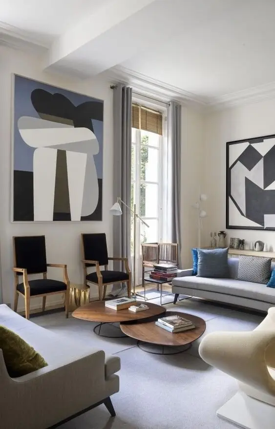 Scandinavian maximalist living room