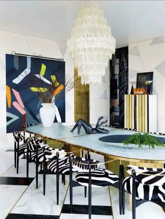 luxurious dining room