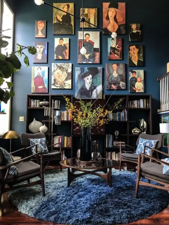 maximalist living room