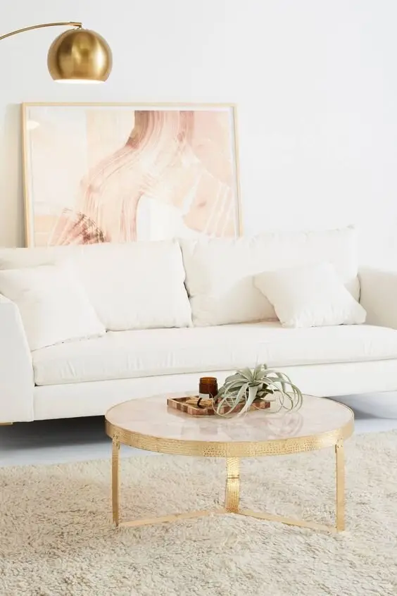modern white living room