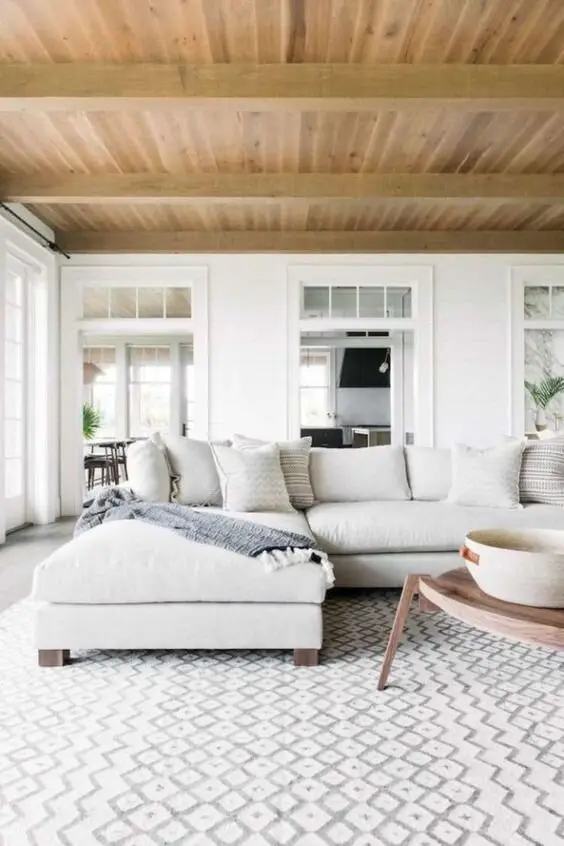 white living room