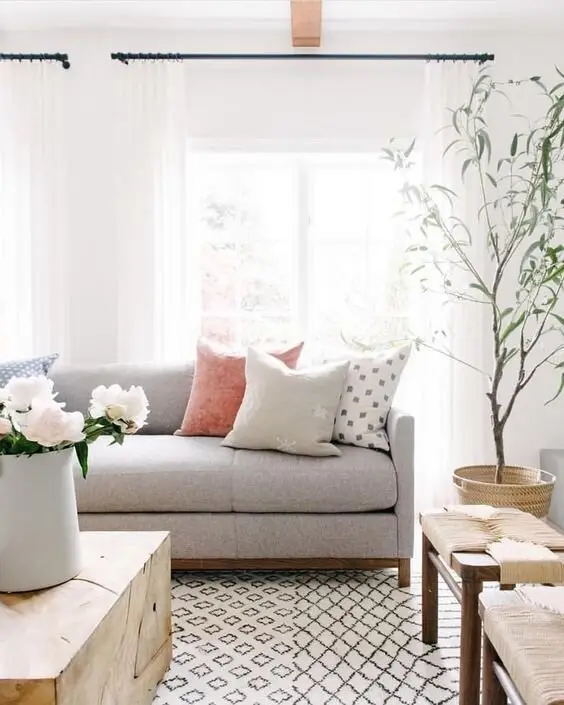 small charming living room