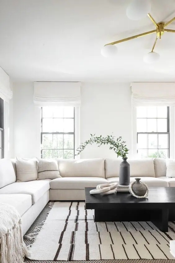 white living room