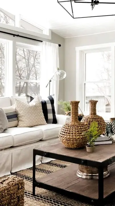 ruatic white living room