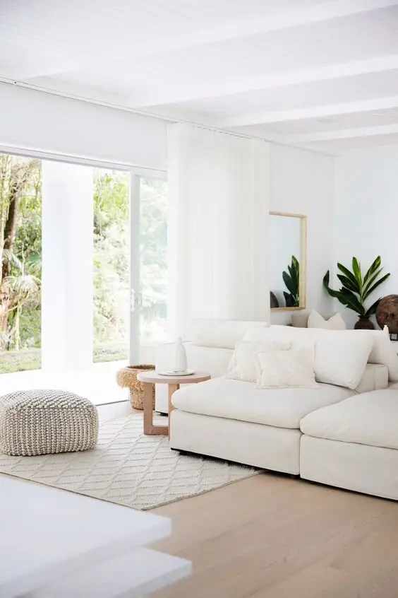white living room