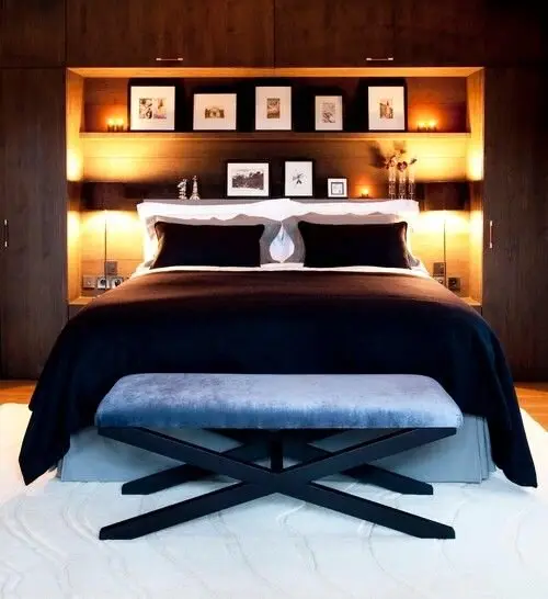 lighted bed alcove