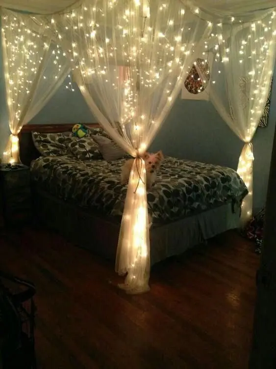 lighted bed