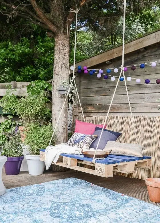 diy backyard swing