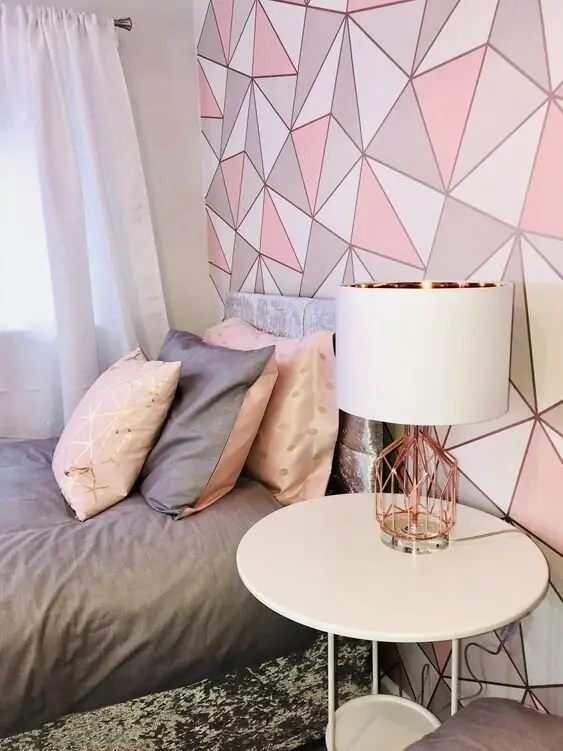 geometric wall paint