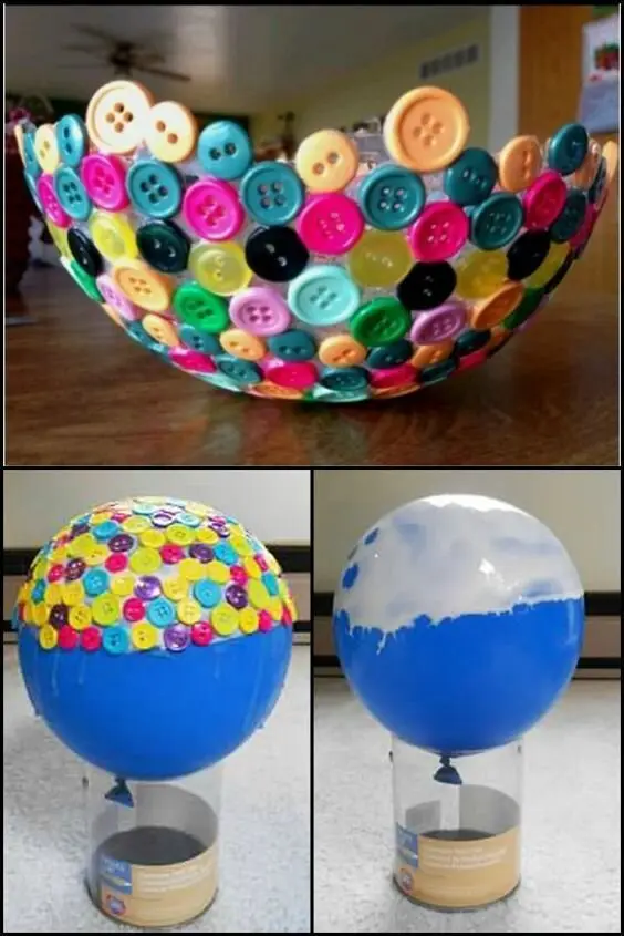 diy button bowl