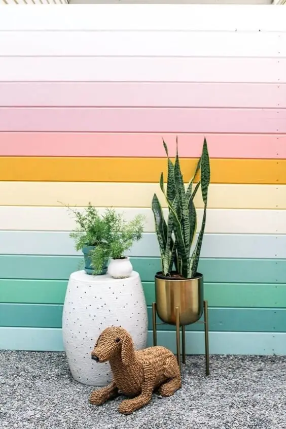 rainbow fence