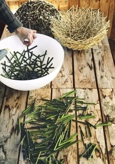 diy twig bowls