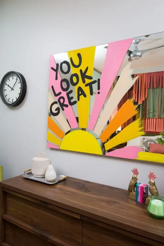 painted mirror