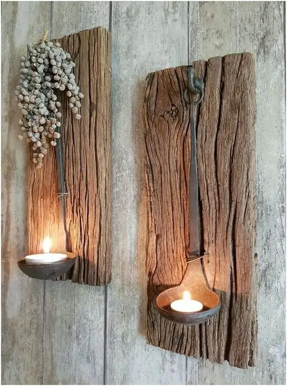 recycled candle holders
