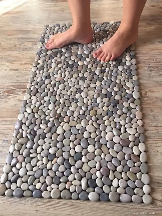 pebble bath mat