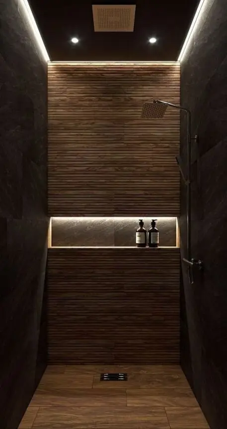 modern shower