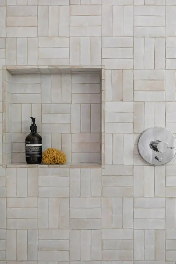 basketweave bathroom tile
