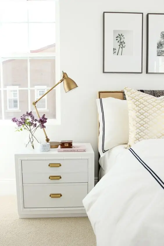 elegant white bedroom