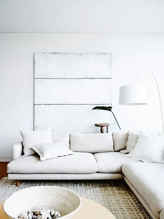 white living room