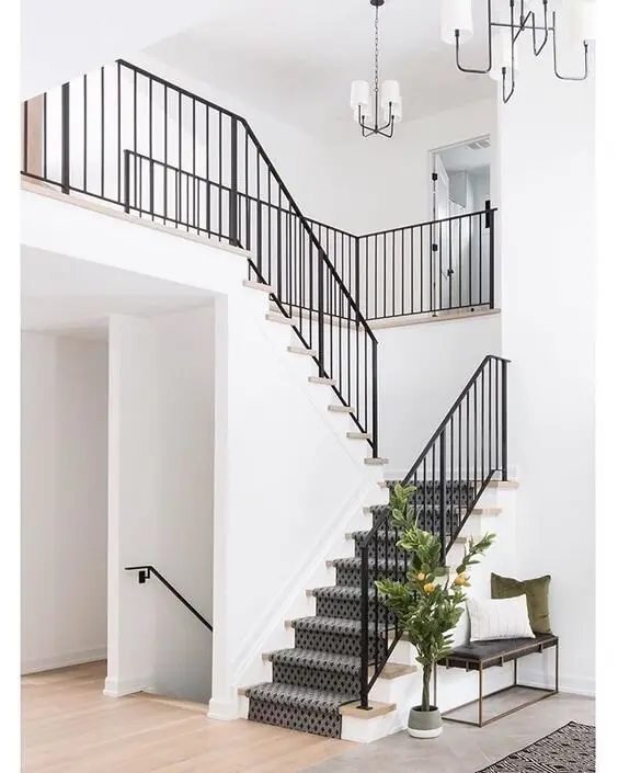white entrance hall