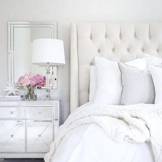 elegant white bedroom