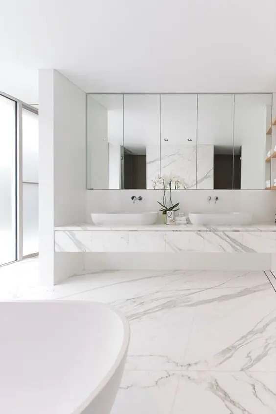 luxurious marble bathroom