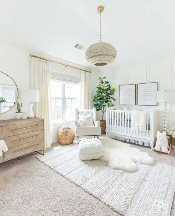 white neutral nursery